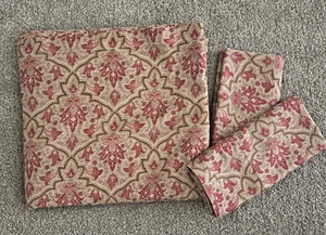 3 Piece Set~Ralph Lauren "Langham Briarleigh"~King Flat Sheet & 2 Pillowcases - Picture 1 of 2