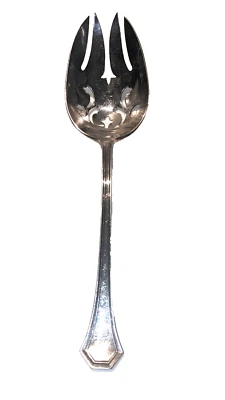 Reed & Barton Silverplate Slotted Serving Fork 8.5" - Image 1 of 4
