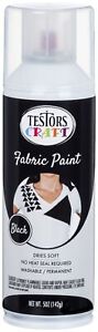 Testor Craft Fabric Spray Paint-Black