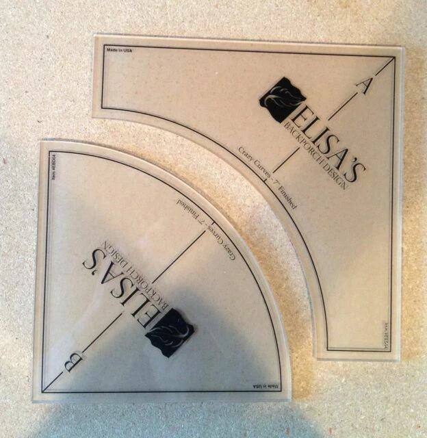 Elisa's Backporch Template 7in Crazy Curves