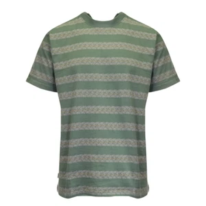 Camiseta Element Para Hombre Verde Rosa Naranja Líneas Rayas Cuello Redondo S/S (S07) - Imagen 1 de 5