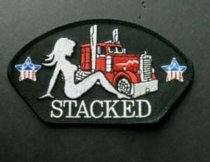 PETERBILT MUDFLAP NIÑA CAMIÓN BORDADO SOMBRERO PARCHE 5,25 PULGADAS - Imagen 1 de 1