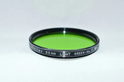 Vivitar 55 mm Light Green No.11 (X1) Screw-In Filter Made in Japan (V-236) - Image 1 of 4