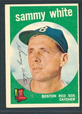 1959 Topps #486 SAMMY WHITE Boston Red Sox ~ VG-EX to EX - Image 1 of 2