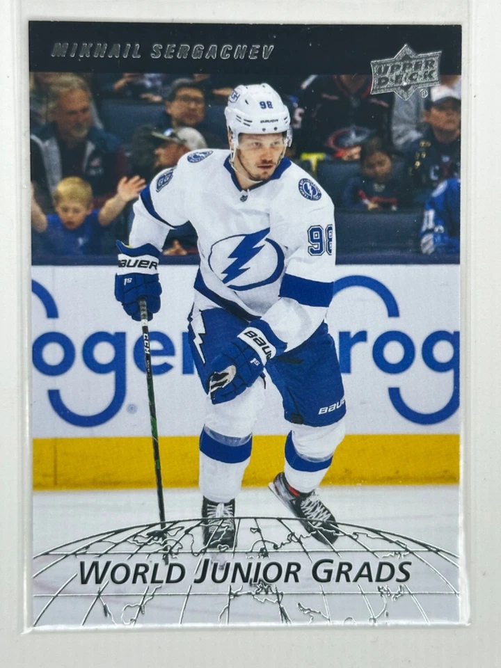 Mikhail Sergachev 2022-23 UD Series 2 World Junior Grads Class Of '17 WG-7 - Image 1 of 2