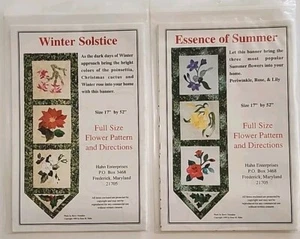 Essenz der Sommer/Wintersonnenwende - 2 Quiltmuster 17"x52" Hahn Enterprises - Bild 1 von 5