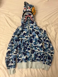 bape camo shark hoodie blue white - Bild 1 von 8