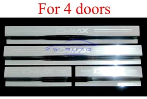 4 Door Chrome Door Sill Scuff Plate For All New Isuzu D-Max Dmax 2020 2021 2022 - Picture 1 of 5