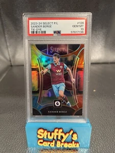 2023-24 Panini Prizm Premier League Sander Berge tie-dye /49 Burnley #126 PSA 10 - Picture 1 of 2
