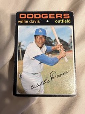 1971 Topps BASEBALL SET BREAK #585 WILLIE DAVIS VG CONDITION DODGERS NICE CARD