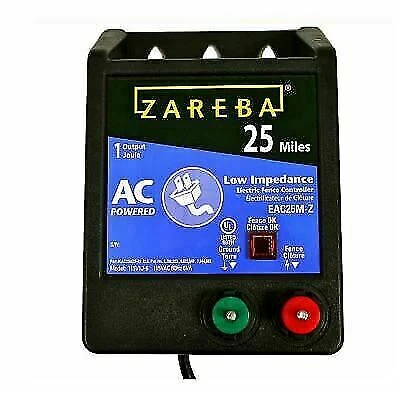 Zareba EAC25MZ Low AC Impedance Electric Fence Charger