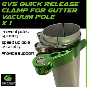 Quick Release Gutter Vacuum Pole Clamp x 1 For Aluminium Pole Sections - Picture 1 of 8