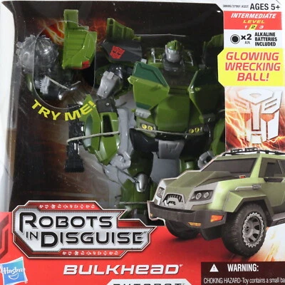 Bulkhead Autobot Transformers Prime Glowing Wrecking Ball VOYAGER CLASS Hasbro - Image 1 of 4