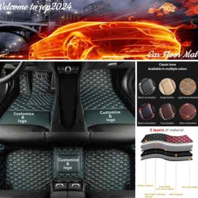 For Chevrolet Monte Carlo 2000-2025 Car Floor Mats Luxury Carpets Front & Rear - Изображение 1 из 4