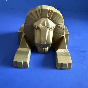 Figura de colección MGM Grand Casino pequeño león estilo sujetalibros del año de apertura 1993 - Imagen 1 de 7