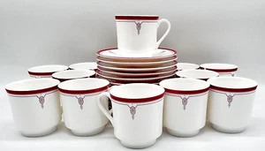 SET OF 12 LENOX RITTENHOUSE SQUARE DEMITASSE CUPS & SAUCERS, EXCELLENT CONDITION - Picture 1 of 23
