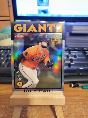 2021 Topps Chrome 86 Joey Bart 86BC-15 Giants Insert - Image 1 of 2