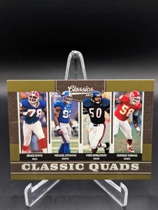 2010 Classics Classic Quads Gold Smith Strahan Singletary Thomas /100 HOF - Picture 1 of 2