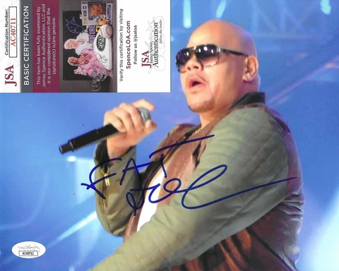 Fat Joe Signed 8x10 Photo w/ JSA COA #AC40711 Terror Squad Cover