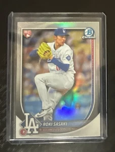 2025 Bowman Chrome Roki Sasaki Red Rookie Variation Dodgers - Picture 1 of 2