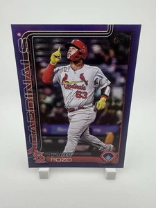 2025 Topps Update Series #US120 Yohel Pozo PURPLE Rainbow Foil card /250 - Picture 1 of 2