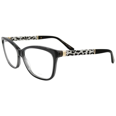 Marco de gafas de plástico para mujer Jimmy Choo JC105 0J3K gris brillo negro 55-14 Foto 1 de 4
