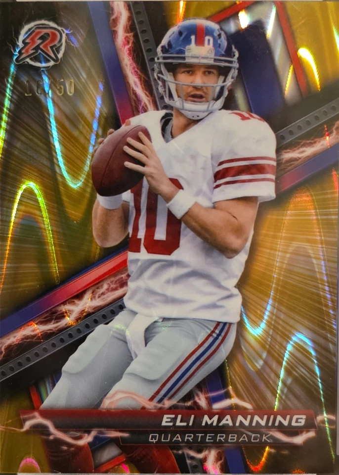 2023 Topps Composite Resurgence 69 Eli Manning Gold Power Surge HOF /50 Giants - Image 1 of 2