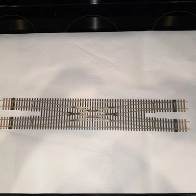 SHINOHARA NICKLE/SILVER #6 DOUBLE CROSSOVER CODE 83 HO SCALE  - Image 1 of 4