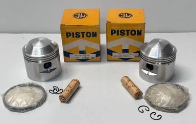 Par de pistones Triumph Bonneville 650cc T110 MC NOS 30 sobre 14087 .030 Foto 1 de 4