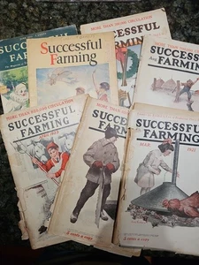 Lot Of 7 Antique Vintage 1915, 1920's 1933 SUCCESSFUL FARMING MAGAZINE - Imagen 1 de 24