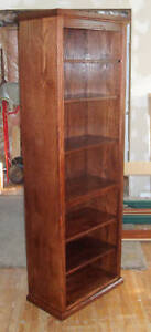 New Oak Bookcase, handmade from real wood