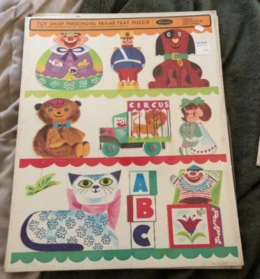 NUEVO 1966 TOY SHOP ROMPECABEZAS VINTAGE Whitman Marco Bandeja Foto 1 de 3