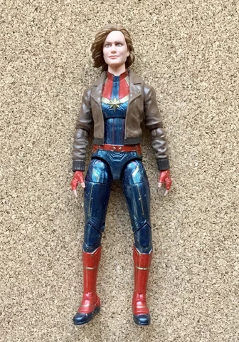 Marvel Legends Captain Marvel Loose 6” Action Figure Incomplete - No Goose / Cat Cover