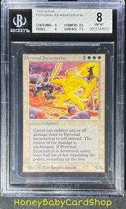 MTG Limited Edition Alpha 1993 Personal Incarnation BGS 8.0 NM/MT 93/94 - Picture 1 of 6