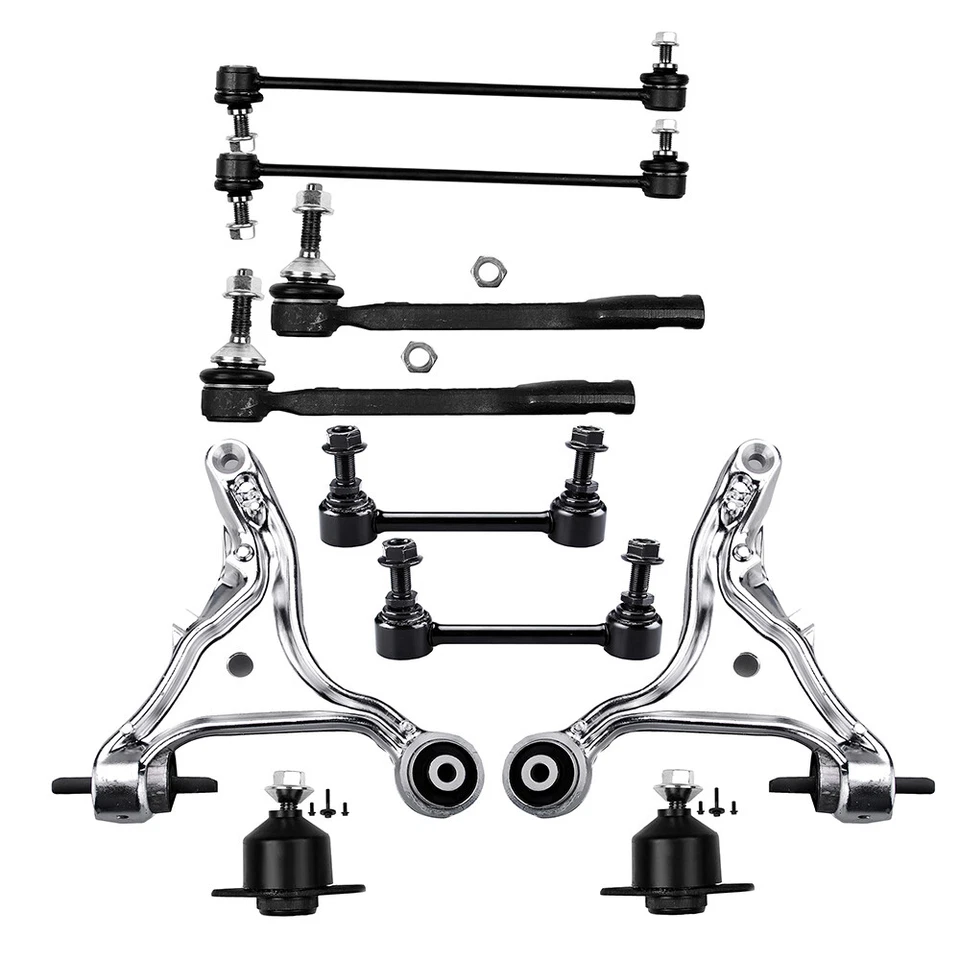 10Pcs For 01-07 Volvo S60 V70 10Pcs Front Lower Control Arms Sway Bar Ball Joint - Image 1 of 1