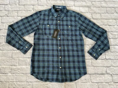 Camisa Ezekiel Hombre Kobain Tejida Manga Larga Botón Multicolor Talla M Foto 1 de 4