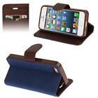 PU Case with Card Holder for iPhone 5 & 5S - Midnight Blau