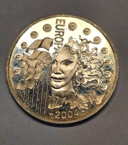 BR2) 1 1/2 Euro Münze Fankreich 2004 900 Silber Sammlermünze - Bild 1 von 3