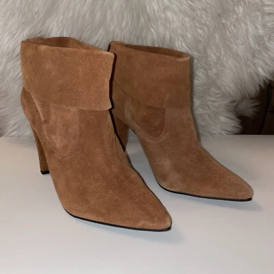 Botines Schutz Gamuza Caramelo Punta Botines Talla EUR 40 US 10 UK 8 Foto 1 de 4