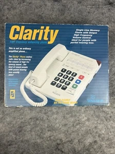 Clarity W1000 Wzmocniony telefon dla osób niedosłyszących 4x głośniejsza duża podkładka do tarczy - Zdjęcie 1 z 8