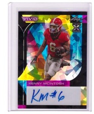 2023 Leaf Vivid Kenny McIntosh RC Auto Autograph Prizm Seahawks Card #D 2/5 !!!