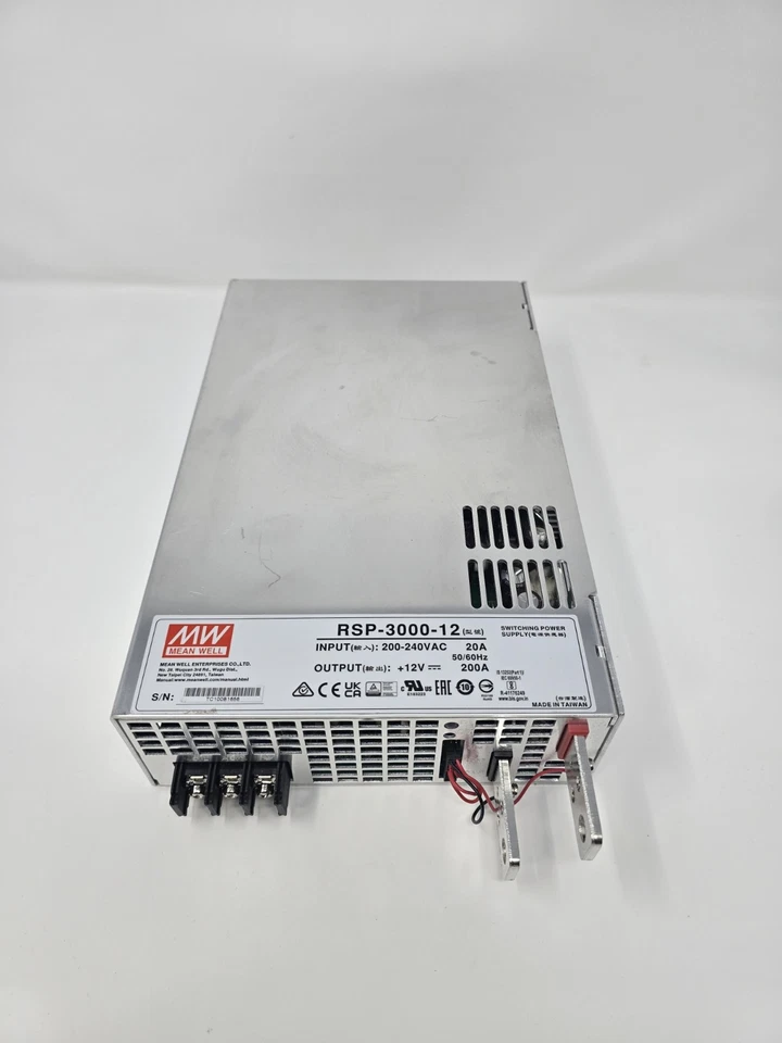 Переключающий источник питания Mean Well RSP-3000-12 12 В 250 А протестирован рабочий - Изображение 1 из 4