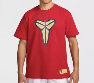 Nike Kobe Basketball Short Sleeve Loose Fit Men Red T-shirt Sz Large FZ8071-636 - Picture 1 of 1