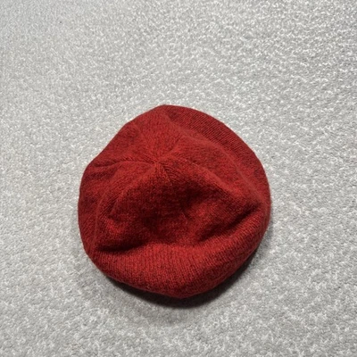 Винтажный LL Bean шляпа берет резинке мужской большой красный шерсти трикотажа сделано в США 90-х - Изображение 1 из 4