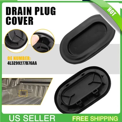 2x Tapa de tapa de tapón de drenaje ovalada para caja de camioneta trasera para Ford F-450 F-550 Super Duty 2017 Foto 1 de 4