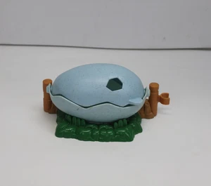 Fisher Price Little People Lil Dino Dinosaur Egg Blue w Fence Attachment Toy - Picture 1 of 5