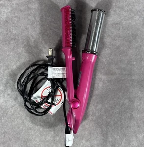 Instyler Rotating IS1001.1 Pink Hot Iron Hair Styler Brush 1.25” Barrel Tested - Picture 1 of 3