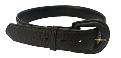 Cinturón Ralph Lauren Mujer Cuero 1.25" Ancho Texturizado Negro Talla 26 Vintage Foto 1 de 4