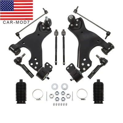 12x Para GMC Acadia 2007-2015/16 Brazos de control delanteros Rétulas Kit de extremos de varilla de amarre Foto 1 de 4