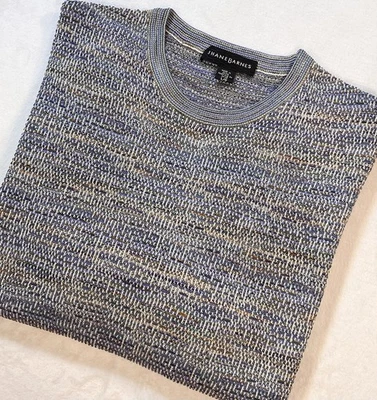 Suéter Jhane Barnes Vintage Para Hombre Grande Ligero Tejido Mezcla Seda Foto 1 de 4